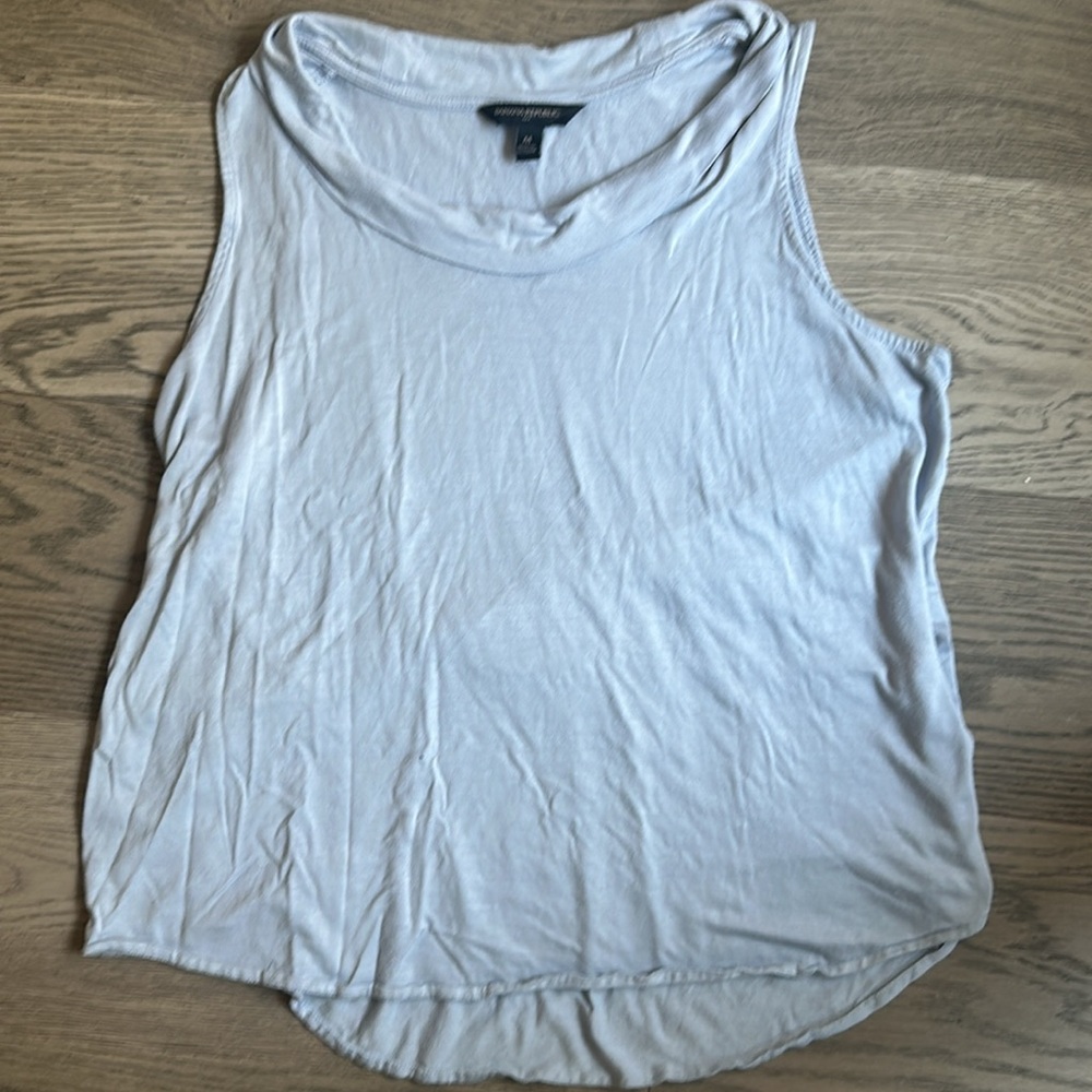 EUC Banana Republic Light Blue Cowl Neck Tank Top